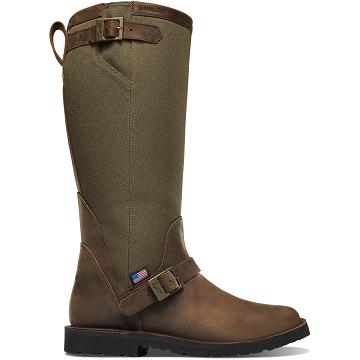 Buty Myśliwskie Danner San Angelo Snake Boot 17" Square Metalowym Męskie Brązowe | PL1419KI