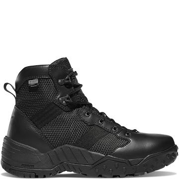 Buty Taktyczne Danner Scorch Side-Zip Dry 6" Męskie Czarne | PL1328TV