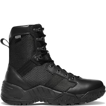 Buty Taktyczne Danner Scorch Side-Zip Dry 8" Męskie Czarne | PL1330UT