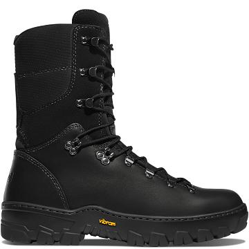 Buty Taktyczne Danner Wildland Tactical Firefighter 8" Smooth-Out Męskie Czarne | PL1320VD