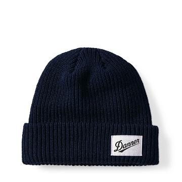 Czapki Danner Żebrowany Beanie Damskie Granatowe | PL1246QZ