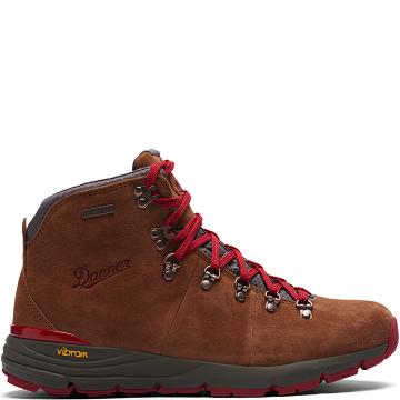 Kozaki Trekkingowe Danner Mountain 600 4.5" Damskie Brązowe Czerwone | PL1075SO