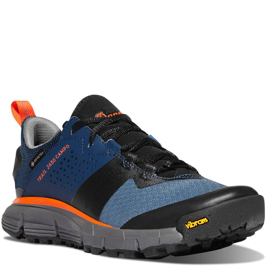 Buty Trekkingowe Danner Trailowe 2650 Campo GTX Damskie Niebieskie Pomarańczowe | PL1060VD