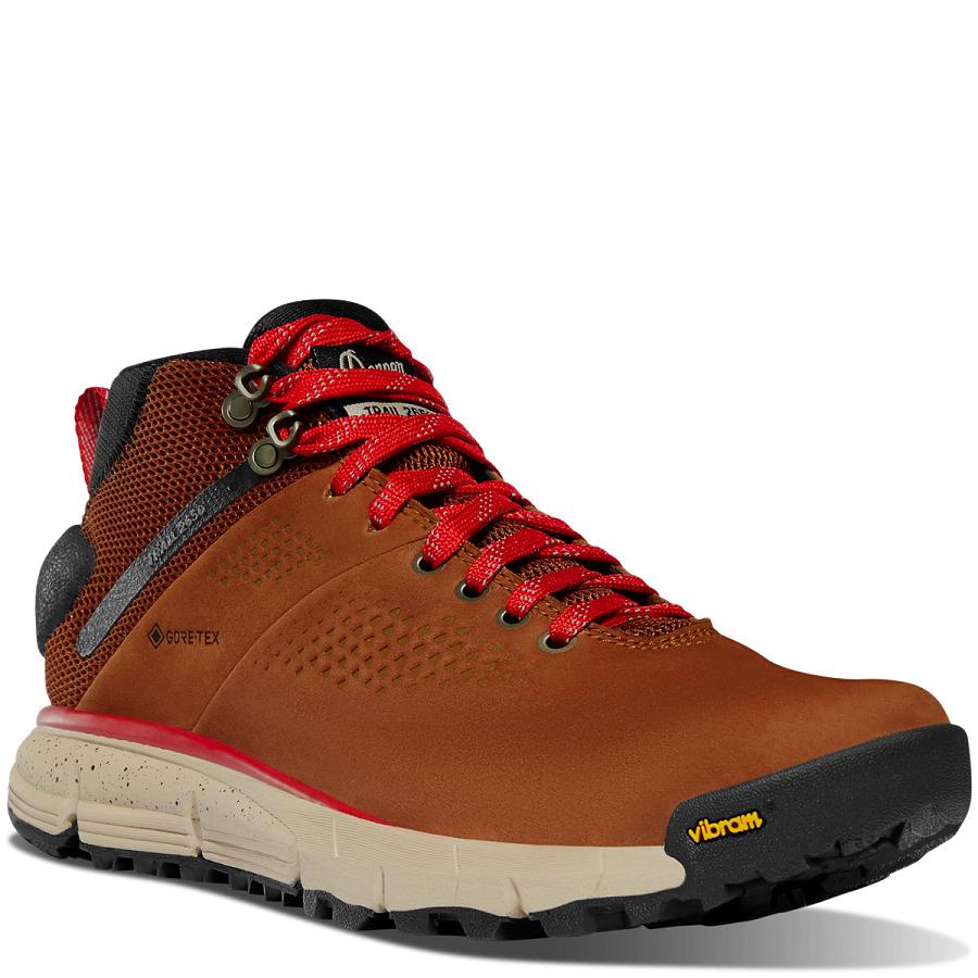 Buty Trekkingowe Danner Trailowe 2650 Mid GTX Damskie Brązowe Czerwone | PL1063MA