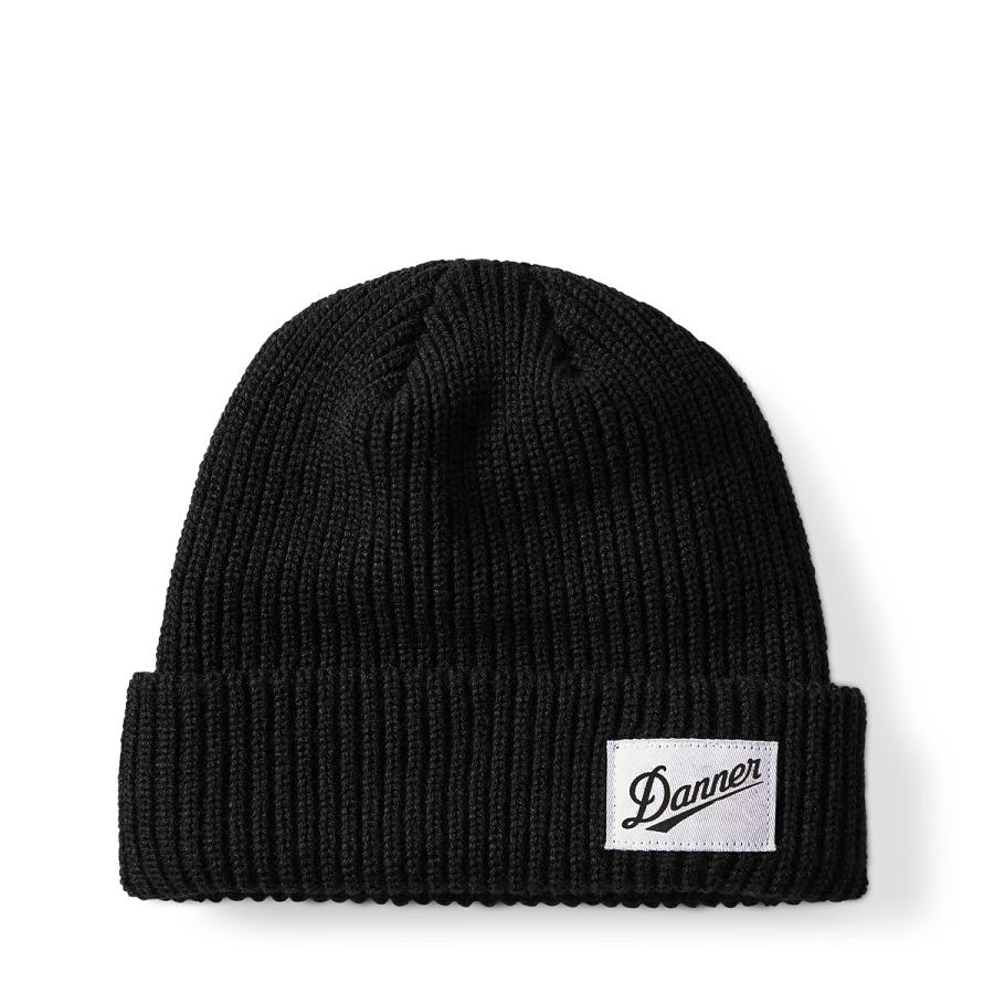 Czapki Danner Żebrowany Beanie Damskie Czarne | PL1245MA