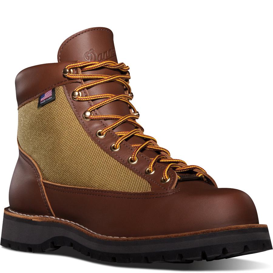 Kozaki Trekkingowe Danner Light Męskie Khaki | PL1495HK