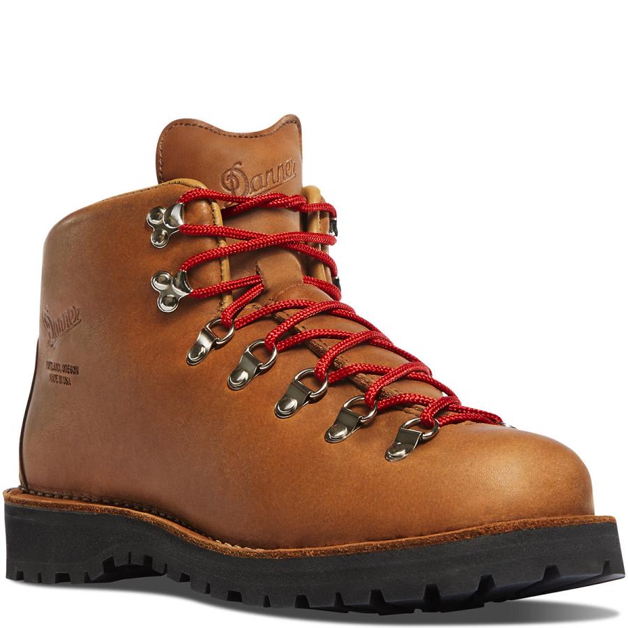 Kozaki Trekkingowe Danner Mountain Light - GORE-TEX Męskie Brązowe | PL1468GL